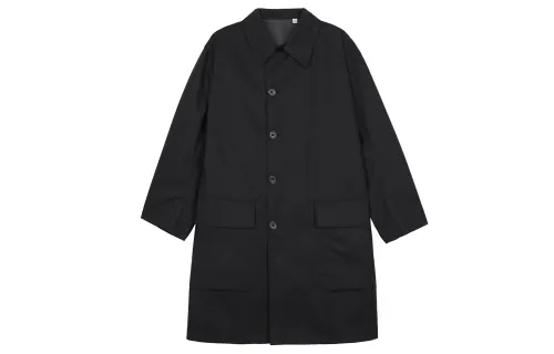 UNIQLO Trench Coat Unisex Black