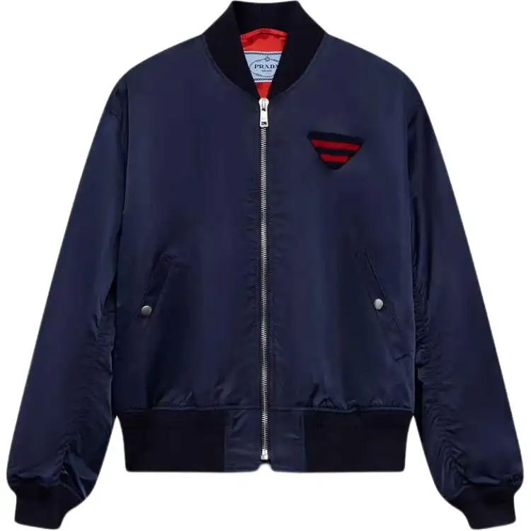 PRADA Logo Patch Bomber Jacket
