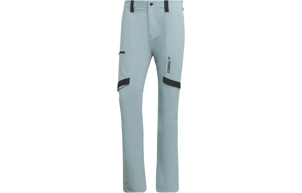 Adidas Knitted Sweatpants Men's Light Gray Moderate Straight Fit Pants