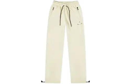 Jordan Knitted Sweatpants Men's Yellow Moderate Straight Fit Pants