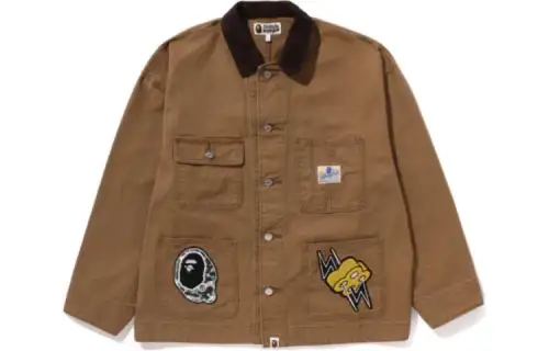 A BATHING APE Jackets & Coats Men's Brown