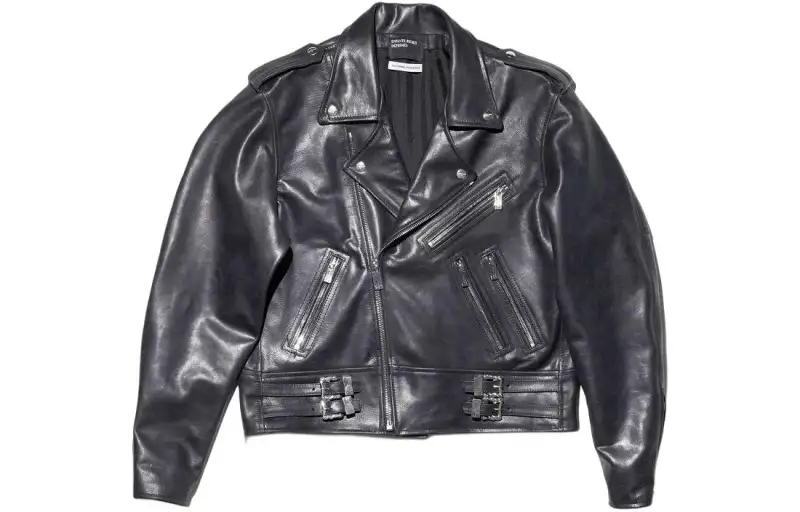 ENFANTS RICHES DEPRIMES Leather Jacket Unisex Black