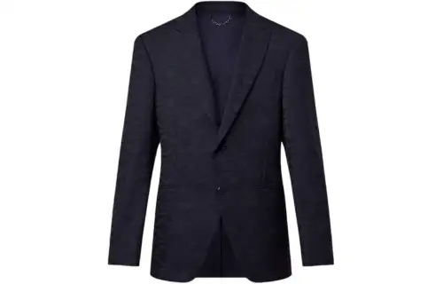 LOUIS VUITTON Single-Breasted Wool Pont Neuf Cutaway Jacket
