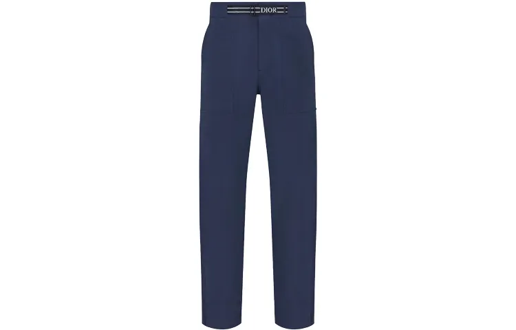 DIOR Quarterly New Products Casual Pants Men's Marine Blue