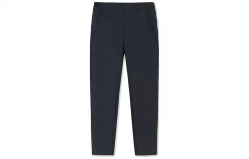 ANTA Knitted Sweatpants Men's Black Moderate Straight Fit Pants