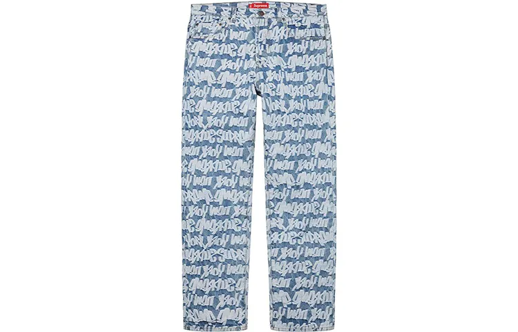Supreme Fat Tip Jacquard Regular Jean
