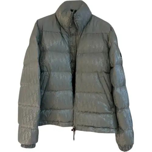 DIOR Down Jacket Men's Gray Green