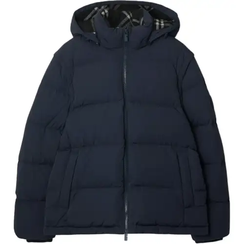 Burberry detachable-sleeve puffer jacket