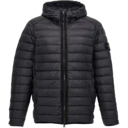 STONE ISLAND Hooded Quilted Jacket