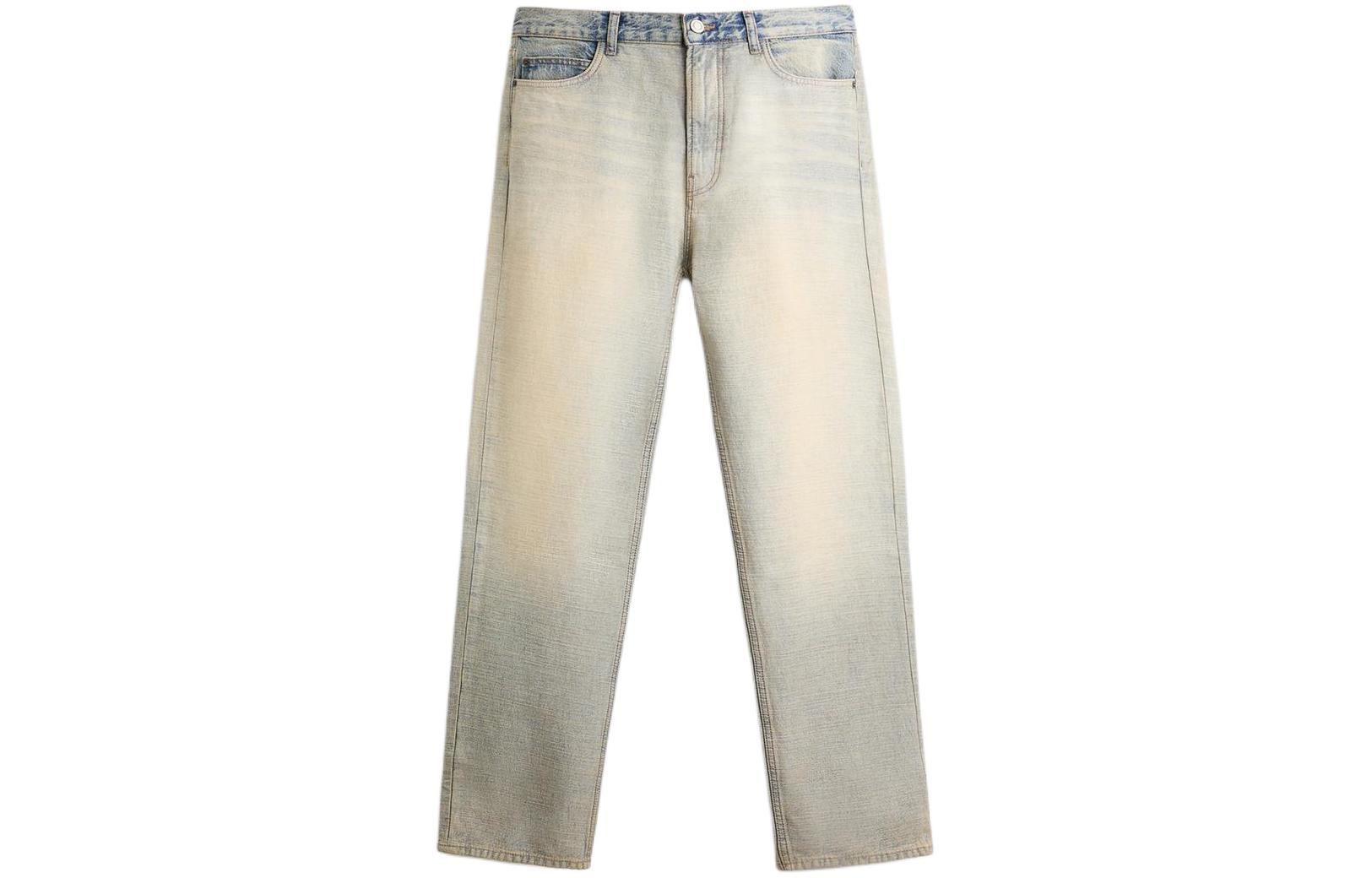 ZARA Jeans Men's Blue Moderate Straight Fit Pants