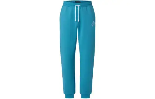 LOUIS VUITTON FW22 Knitted Sweatpants Men's Blue