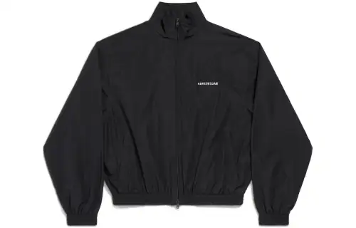 Balenciaga mirrored logo-print track jacket