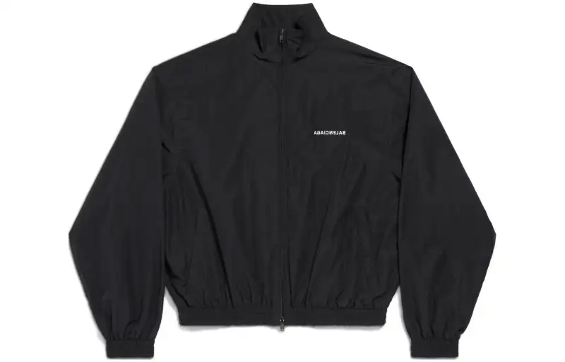 Balenciaga mirrored logo-print track jacket