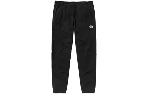 THE NORTH FACE Knitted Sweatpants Men's Black Moderate Cuffed Pants