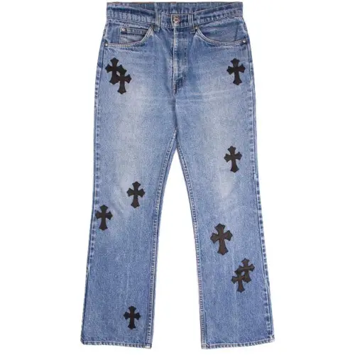 Chrome Hearts Jeans Men's Denim Blue