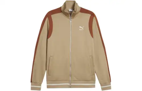 PUMA TEAM T7 Men's Track Jacket Jackets & Coats Men's Umber
