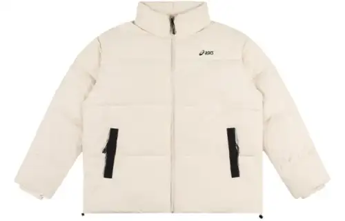 ASICS Down Jackets Unisex Beige Stand Collar Moderate Other
