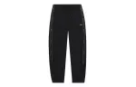 Li Ning Sports Basketball Collection Logo Print Drawstring Lace Up Elastic Cuff Fleece Lined Thermal Knitted Sweatpants