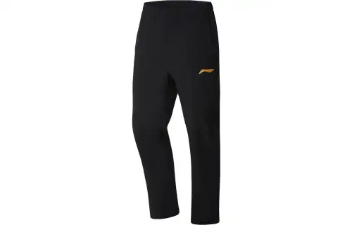 Li Ning Table Tennis Collection Knitted Sweatpants Men's Black Moderate Straight Fit Pants