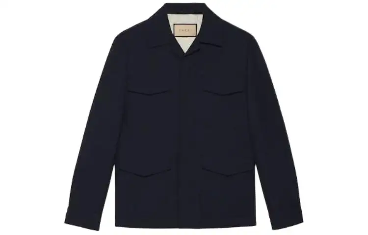 GUCCI Collared Button-Up Jacket