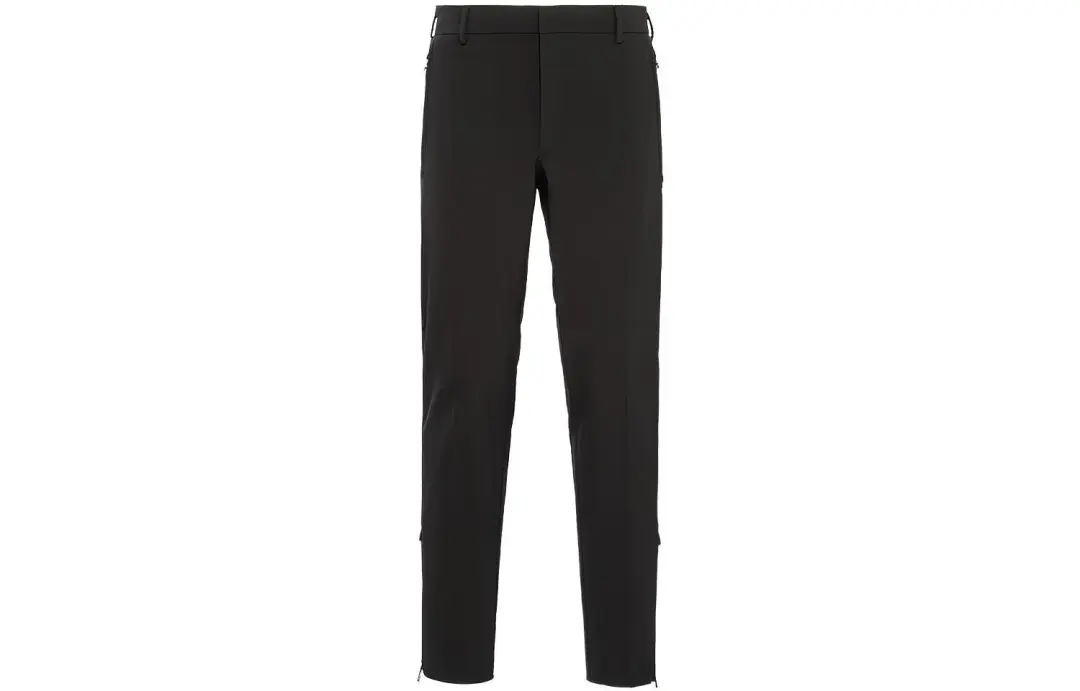 PRADA Casual Pants Men's Black Moderate Straight Fit Pants