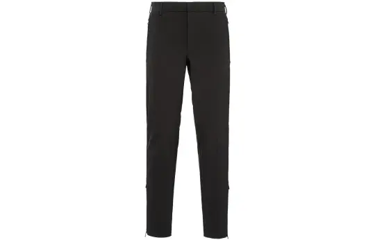 PRADA Casual Pants Men's Black Moderate Straight Fit Pants
