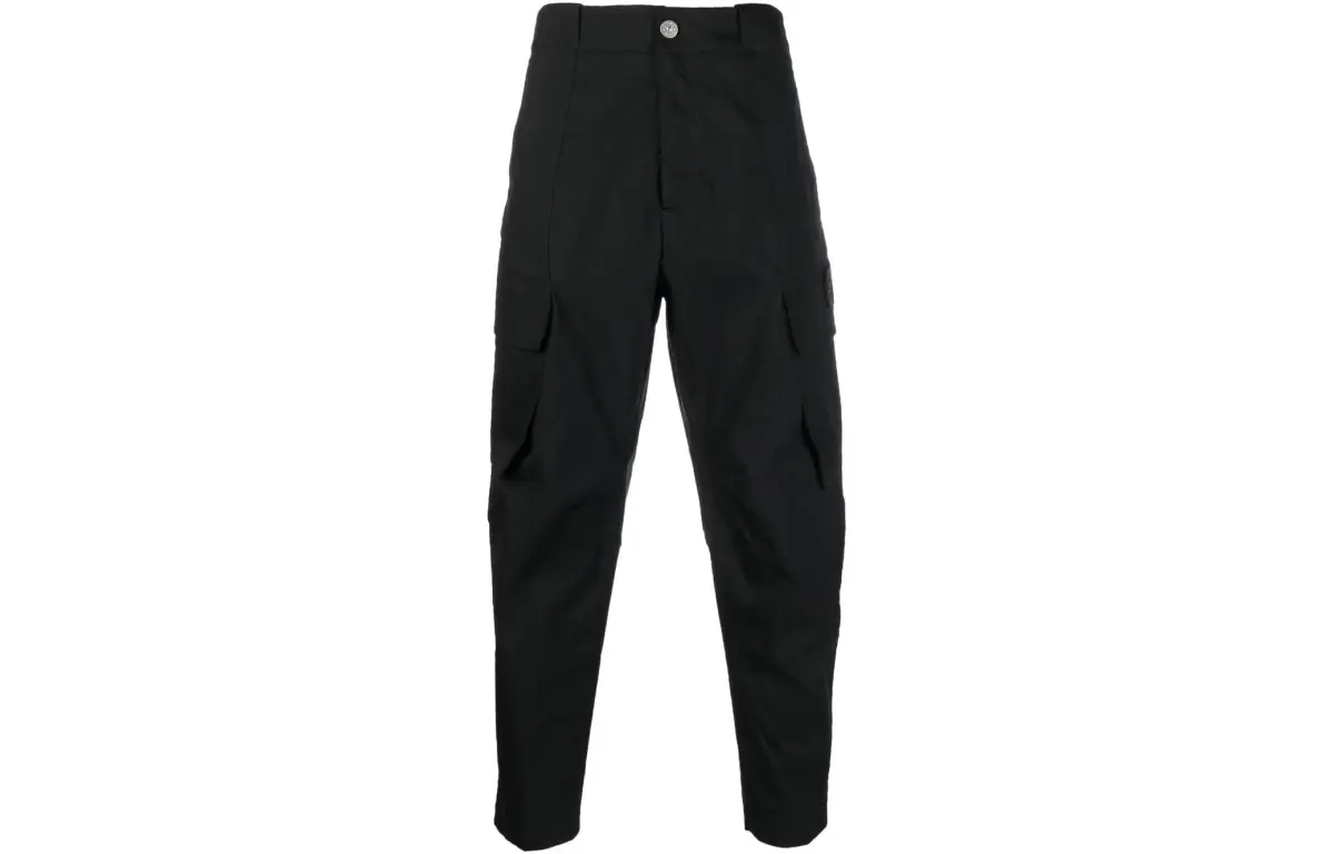 STONE ISLAND Knitted Sweatpants Men's Black
