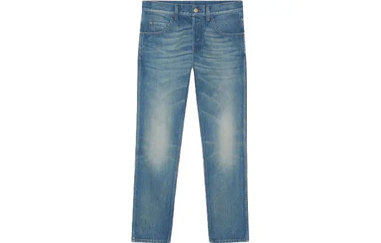 【Previous Season】Denim tapered pant with tiger