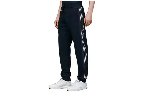 HERMES Knitted Sweatpants Men's Marine Blue Moderate Other