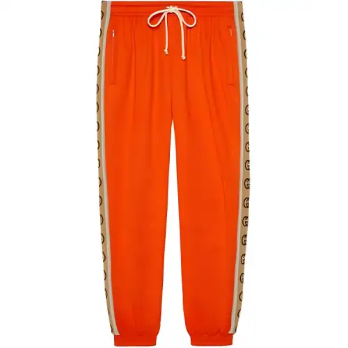 GUCCI Sports Pants Men's Orange
