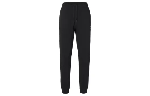 Converse Knitted Sweatpants Men's Ink Black Moderate Cuffed Pants