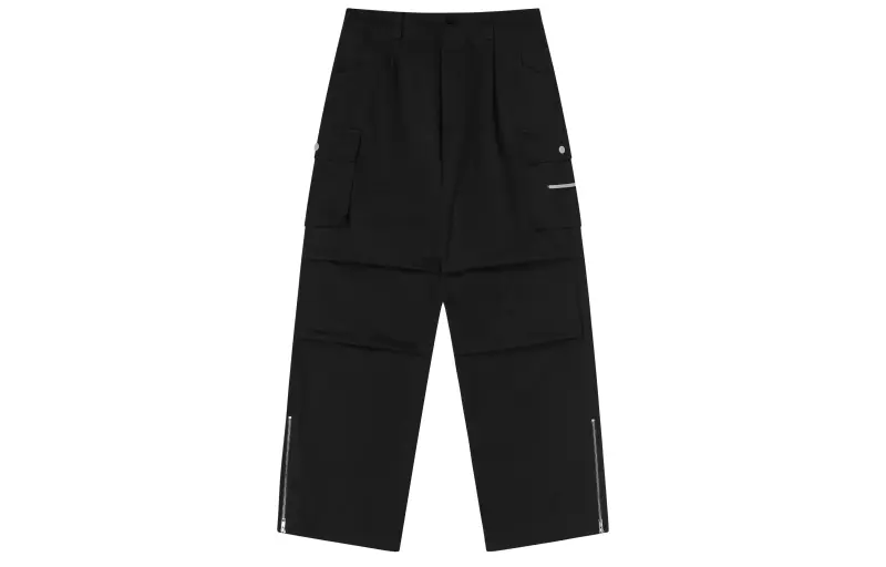 HARSH AND CRUEL Cargo Pants Unisex Black Moderate