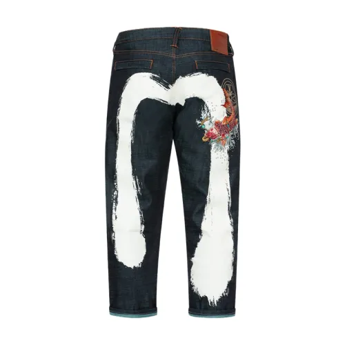 EVISU Jeans Men's Denim Blue Moderate Straight Fit Pants