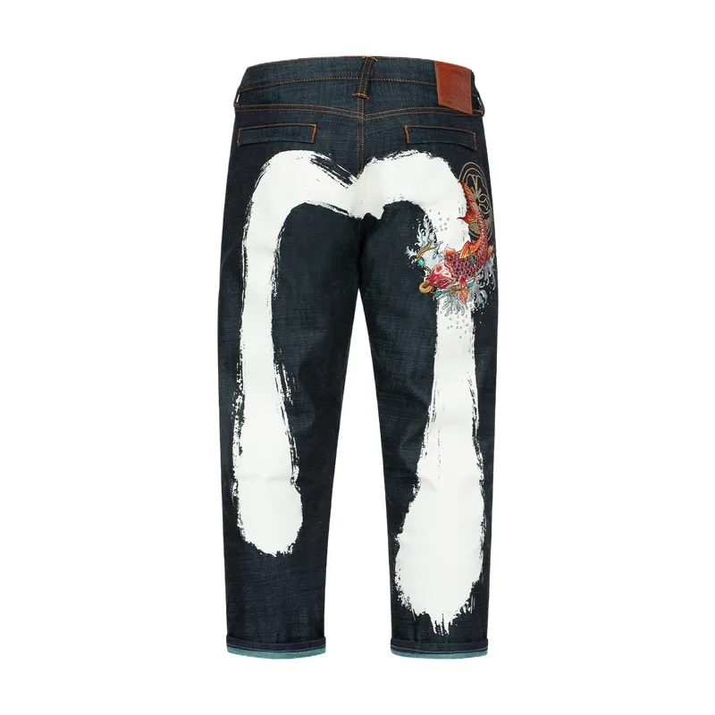 EVISU Jeans Men's Denim Blue Moderate Straight Fit Pants