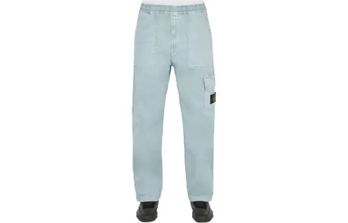 STONE ISLAND Cargo Pants Unisex Sky Blue