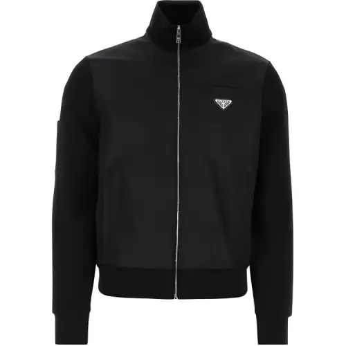PRADA Long Sleeved Zip Up Sweatshirt