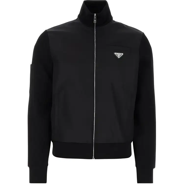 PRADA Long Sleeved Zip Up Sweatshirt