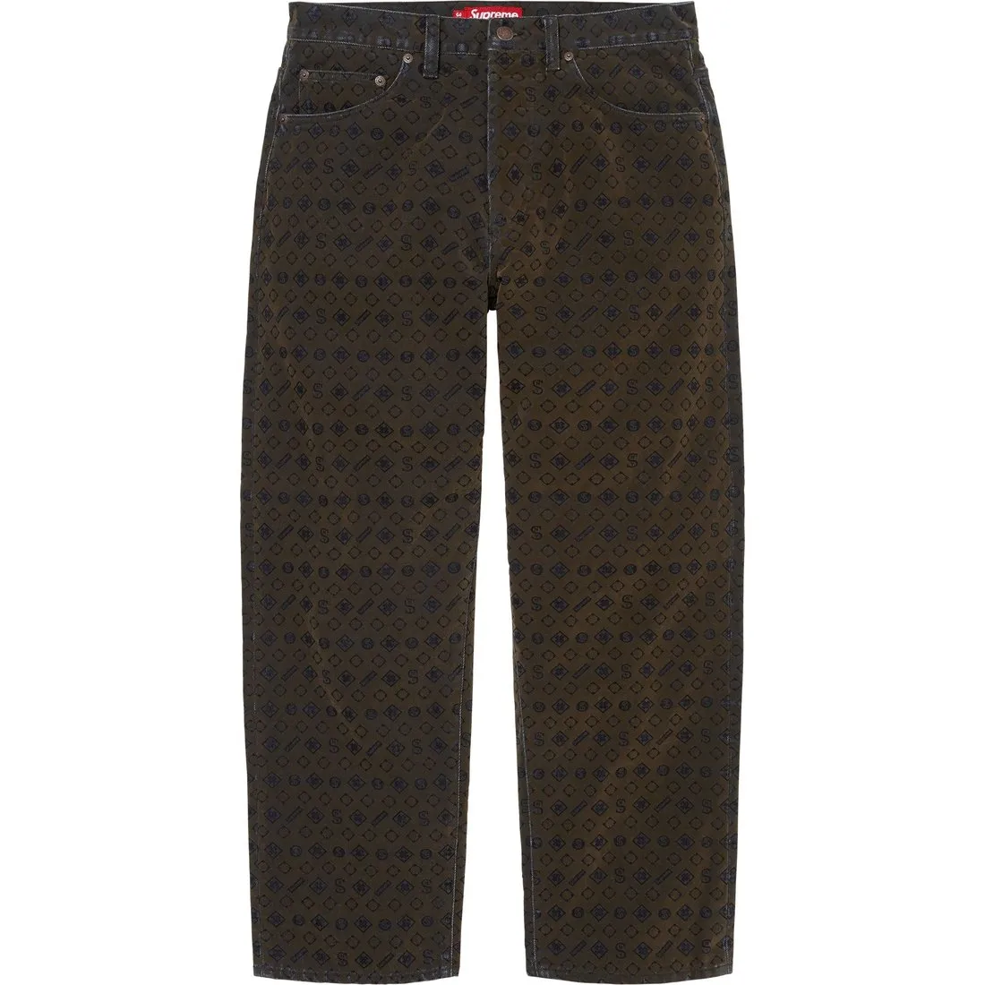 Supreme FW24 WEEK5 Flocked Loose Fit Jean Jeans Unisex