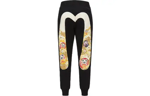 EVISU SS21 Knitted Sweatpants Men's Black