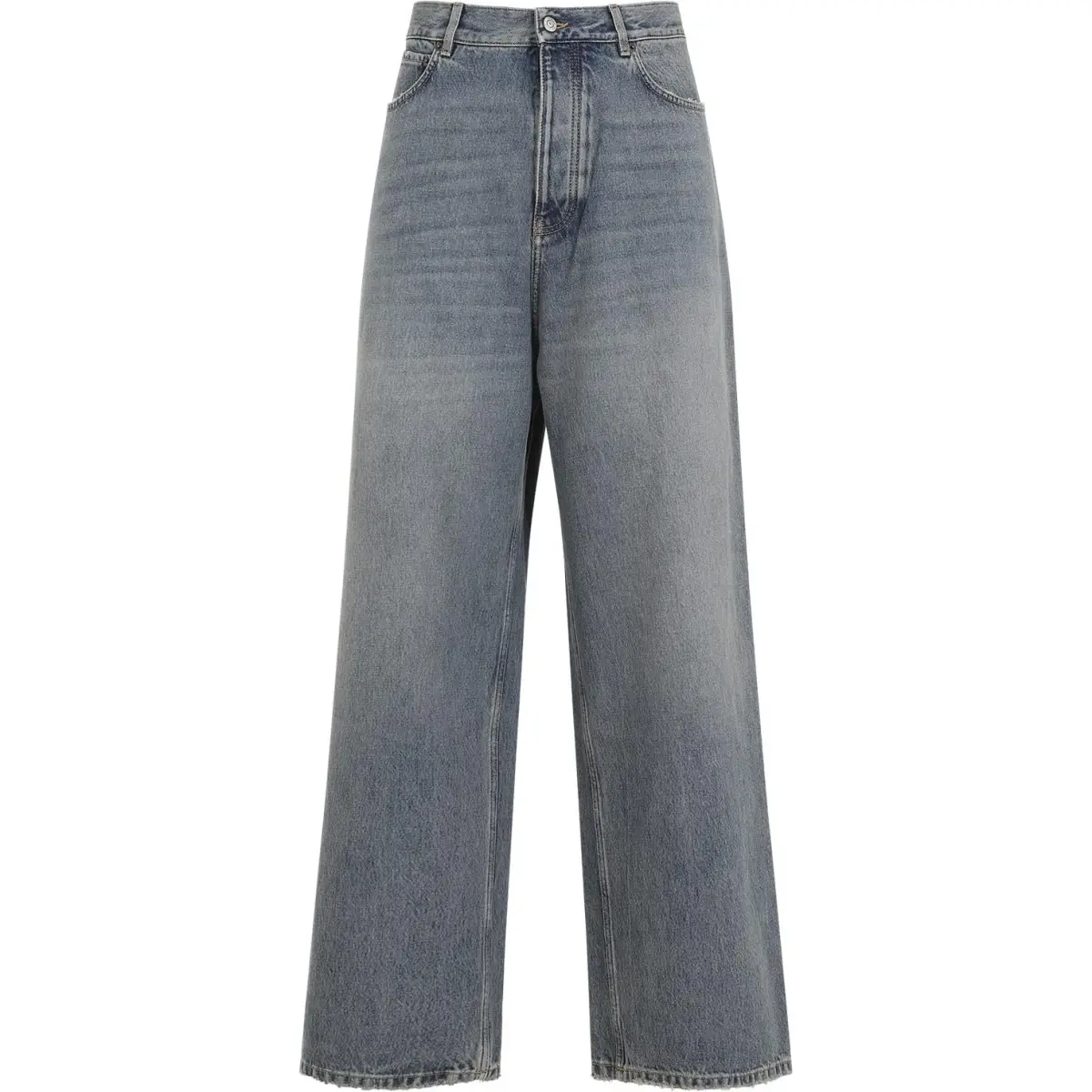 Balenciaga Logo Patch Baggy Jeans