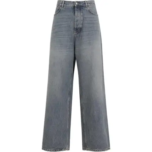 Balenciaga Logo Patch Baggy Jeans
