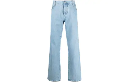 Bottega Veneta Mid Rise Straight Leg Jeans