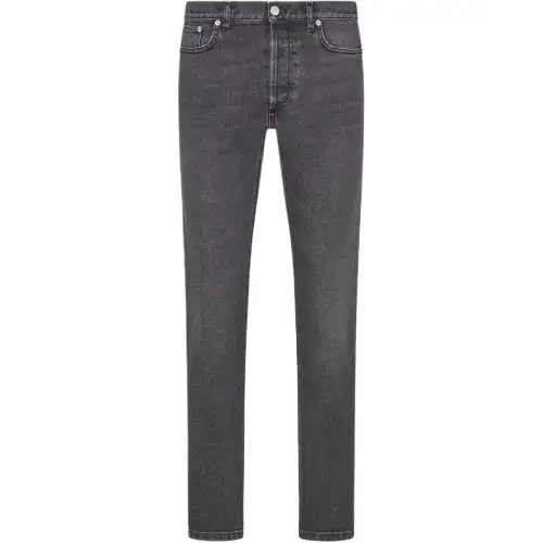 DIOR Jeans Men's Gray Moderate Slim Fit Pants