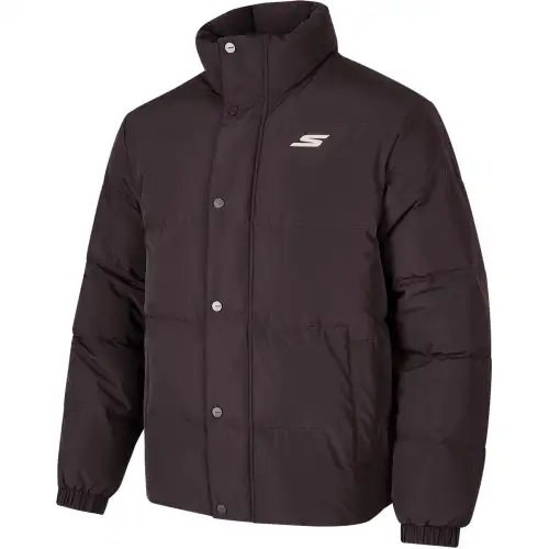 Skechers Down Jacket Unisex Cocoa Berry
