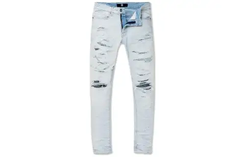 Jordan Jeans Men's Ice White Moderate Straight Fit Pants