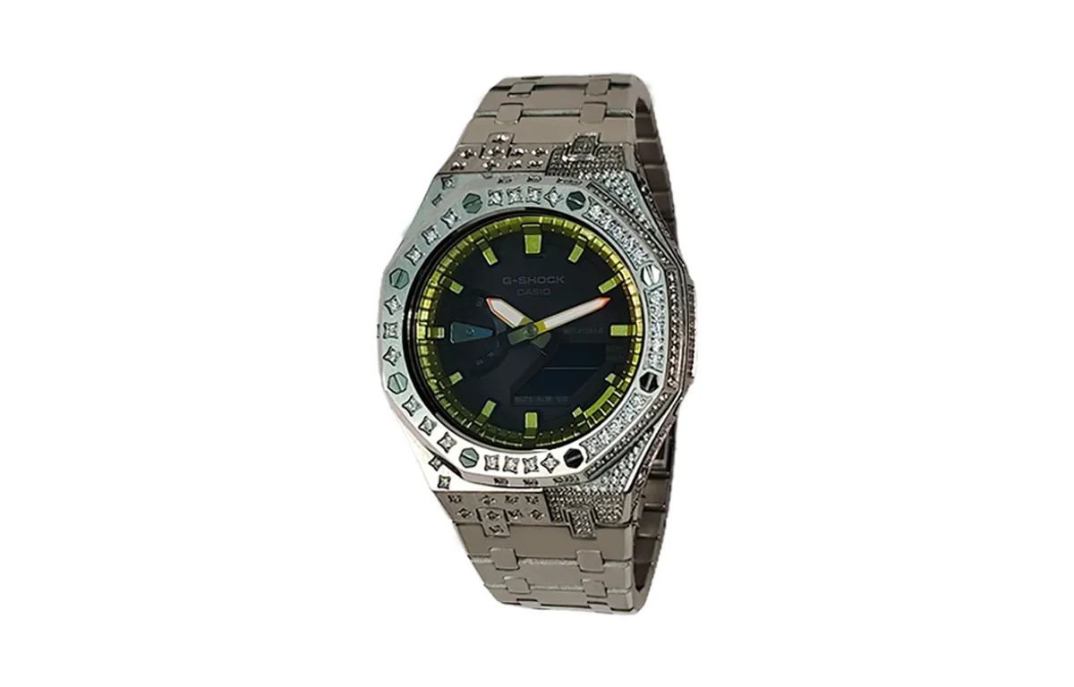 CASIO Custom Collection Electronic Movement Stainless Steel Strap Watch Men's Watches Black Dial