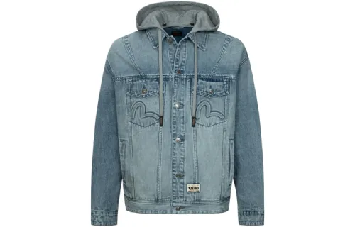 Evisu hooded denim jacket