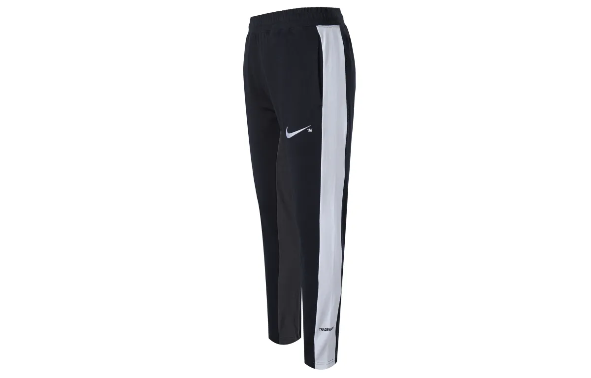 Nike Knitted Sweatpants Men's Black Moderate Straight Fit Pants