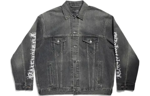 Balenciaga SS24 Jackets & Coats Loose Fit Unisex Washed Gray