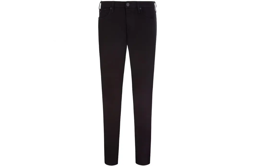 EMPORIO ARMANI Logo Plaque Stretched Jeans